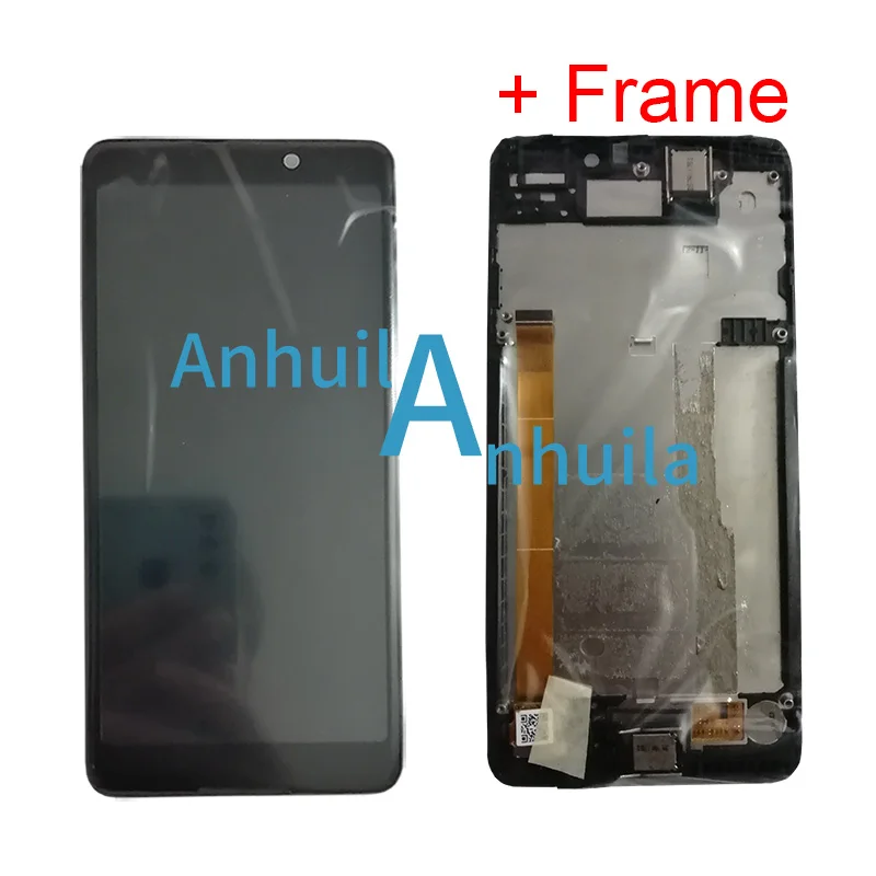 5.7" Black + Frame For Wiko Lenny 5 W_K400 LCD Display With Touch Screen Digitizer Sensor Assembly | Mobile Phone Screens