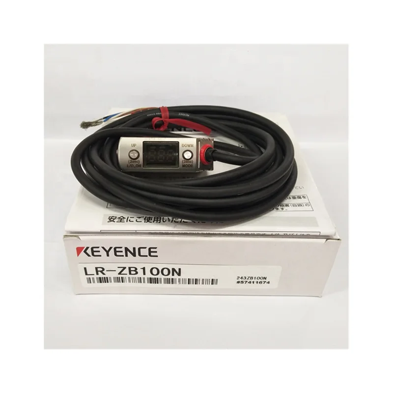 

KEYENCE Self-contained CMOS Laser Sensor LR-ZB100N Rectangular w/ cable Type, 100 mm