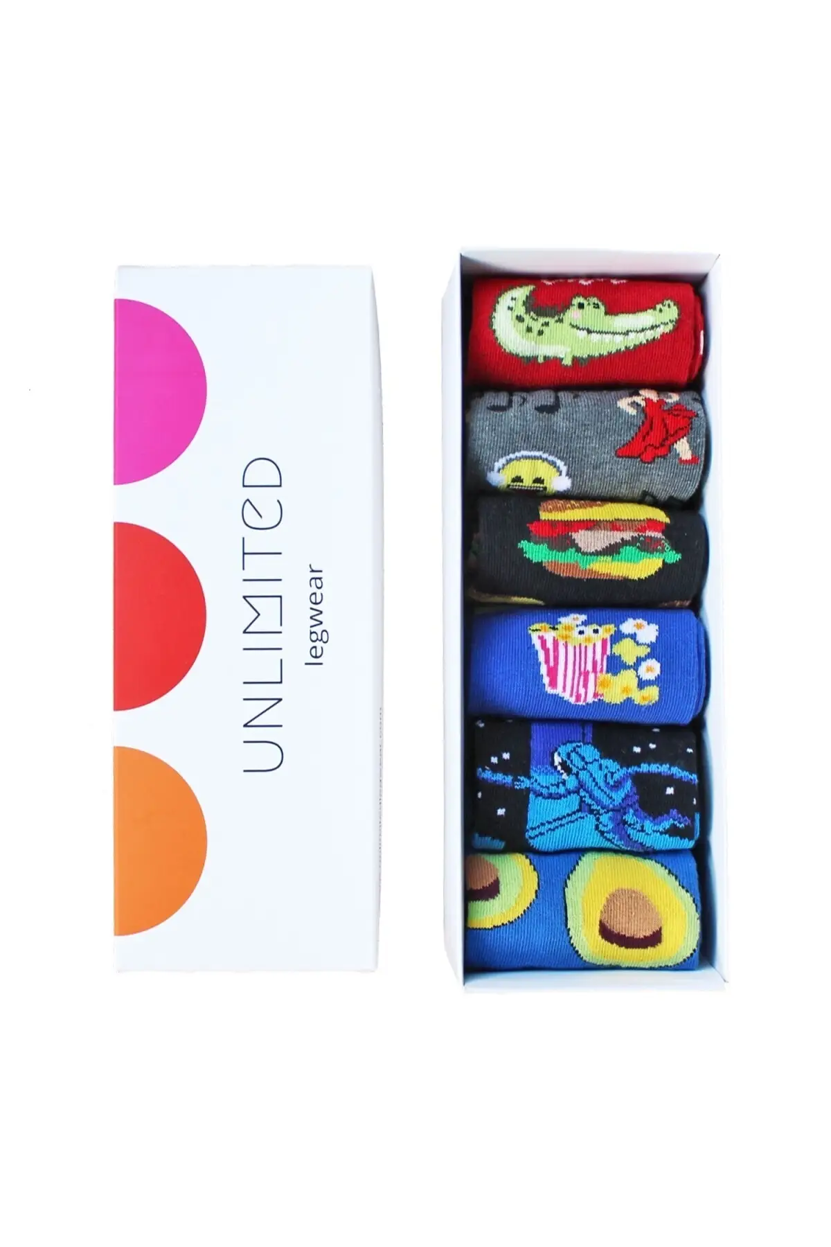 

Женские разноцветные чулки, 6 шт.