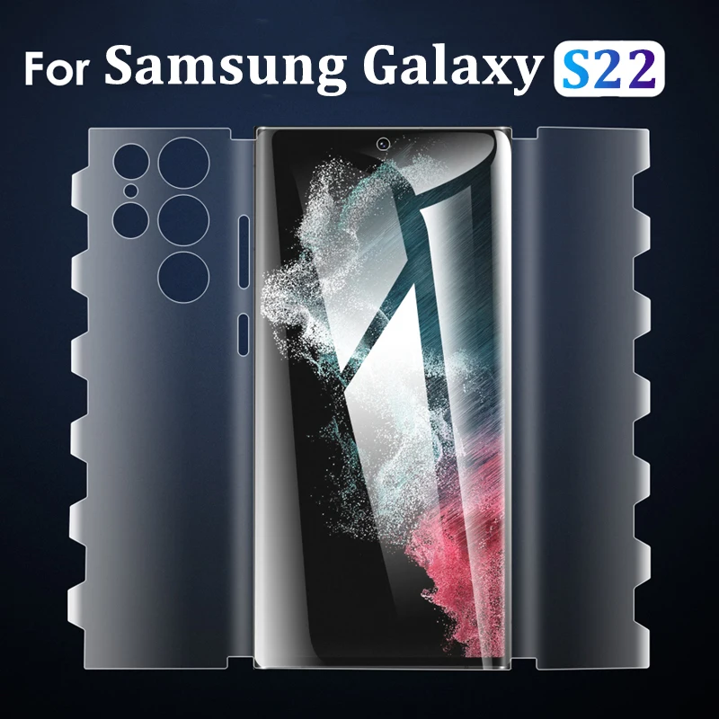 

Гидрогелевая пленка с полным покрытием для Samsung S22 Plus S22 Ultra, Защитная пленка для экрана, передняя, задняя, боковая пленка с бабочкой для Galaxy S22 + Ultra