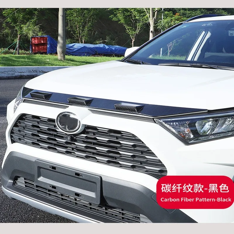 

Декоративная накладка на передний капот двигателя для Toyota Rav4 Rav 4 Xa50 2019 2020 2021 автомобильные аксессуары ABS гибридная версия