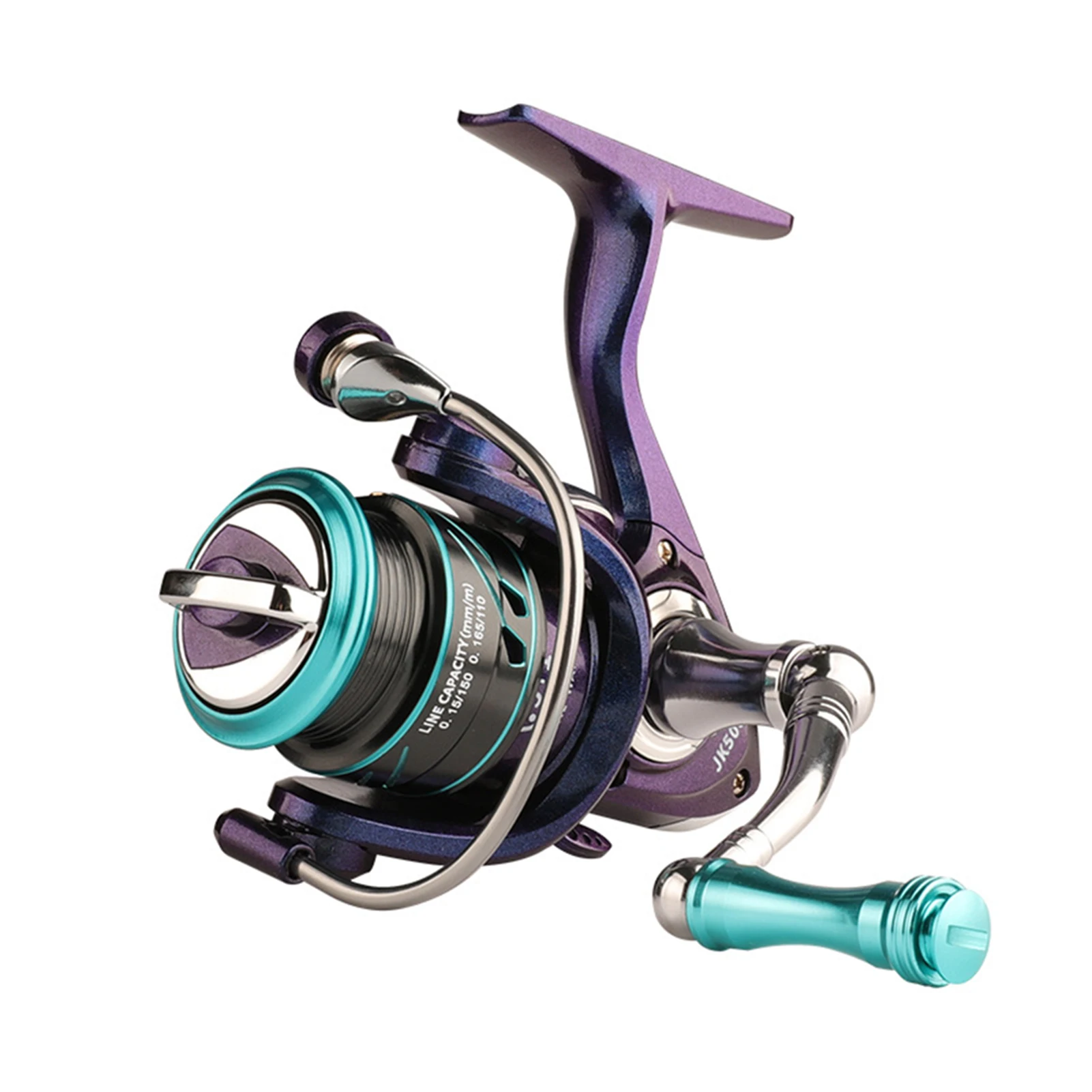

JK500/800 Super Light Spinning Fishing Reel 16/100LB Max Drag 5.2:1 Gear Ratio Freshwater Seawater Carp Fishing Coil Tackle