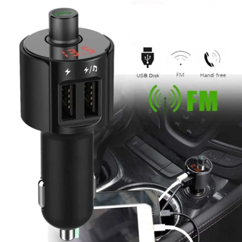 

Беспроводная гарнитура Bluetooth FM-трансмиттер ЖК MP3-плеер USB зарядное устройство Громкая связь автомобильный аксессуар