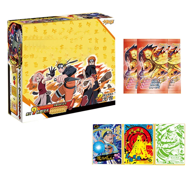 

Открытки Наруто, дневные карточки, буквы, одна игра, детская коллекция периферийных персонажей из аниме, детский подарок, игральные карты, и...