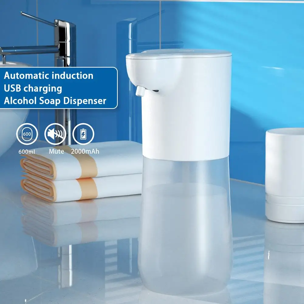 

Automatic Foaming Soap Dispenser Usb Rechargeable Infrared Induction Touchless Hand Free Soap Container for Kitchen Bathroom