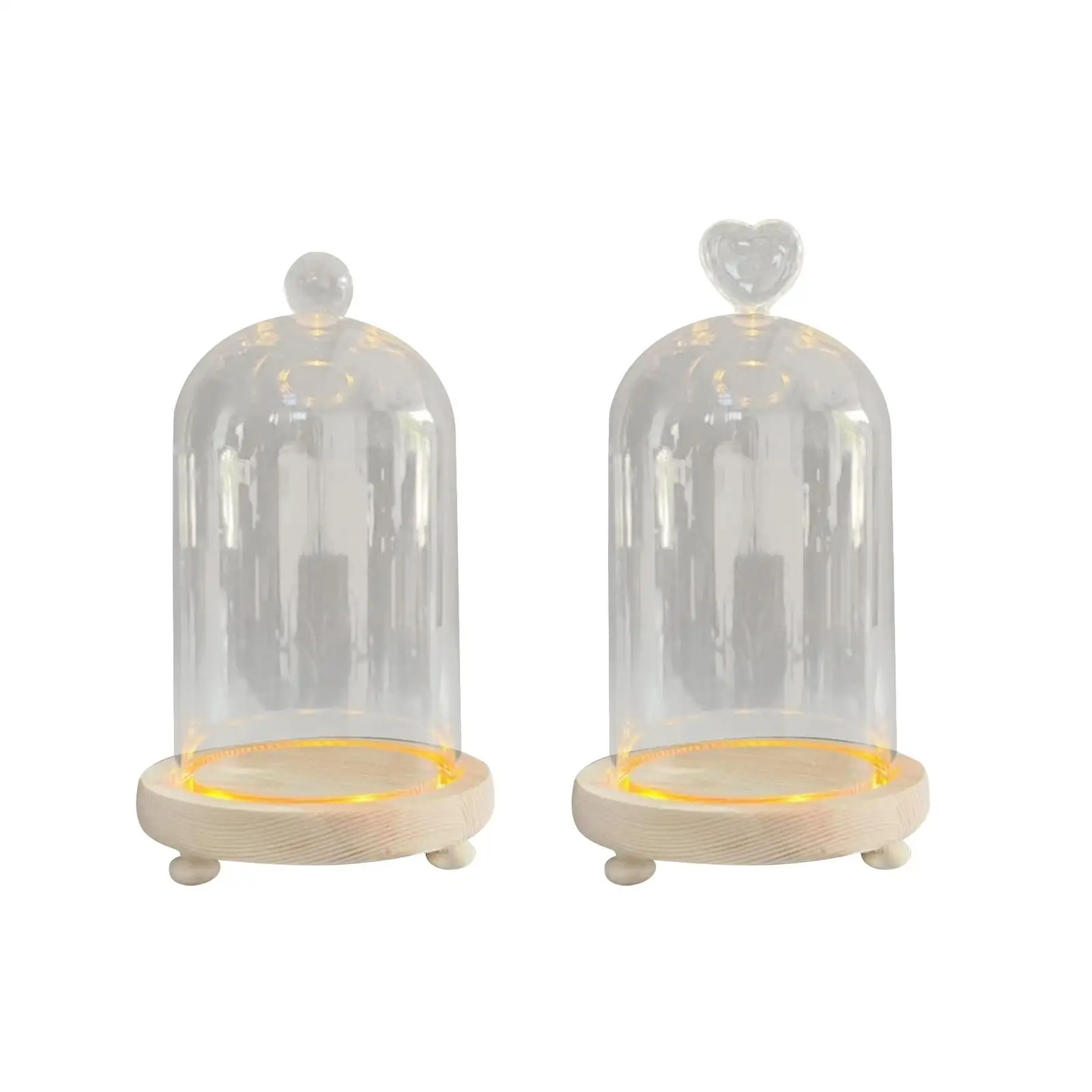 

Glass Cloche Dome Creative Home Table Centerpieces Ornament Bell Jar Display Case DIY Dustproof Flowers Cover Office Cloche Dome