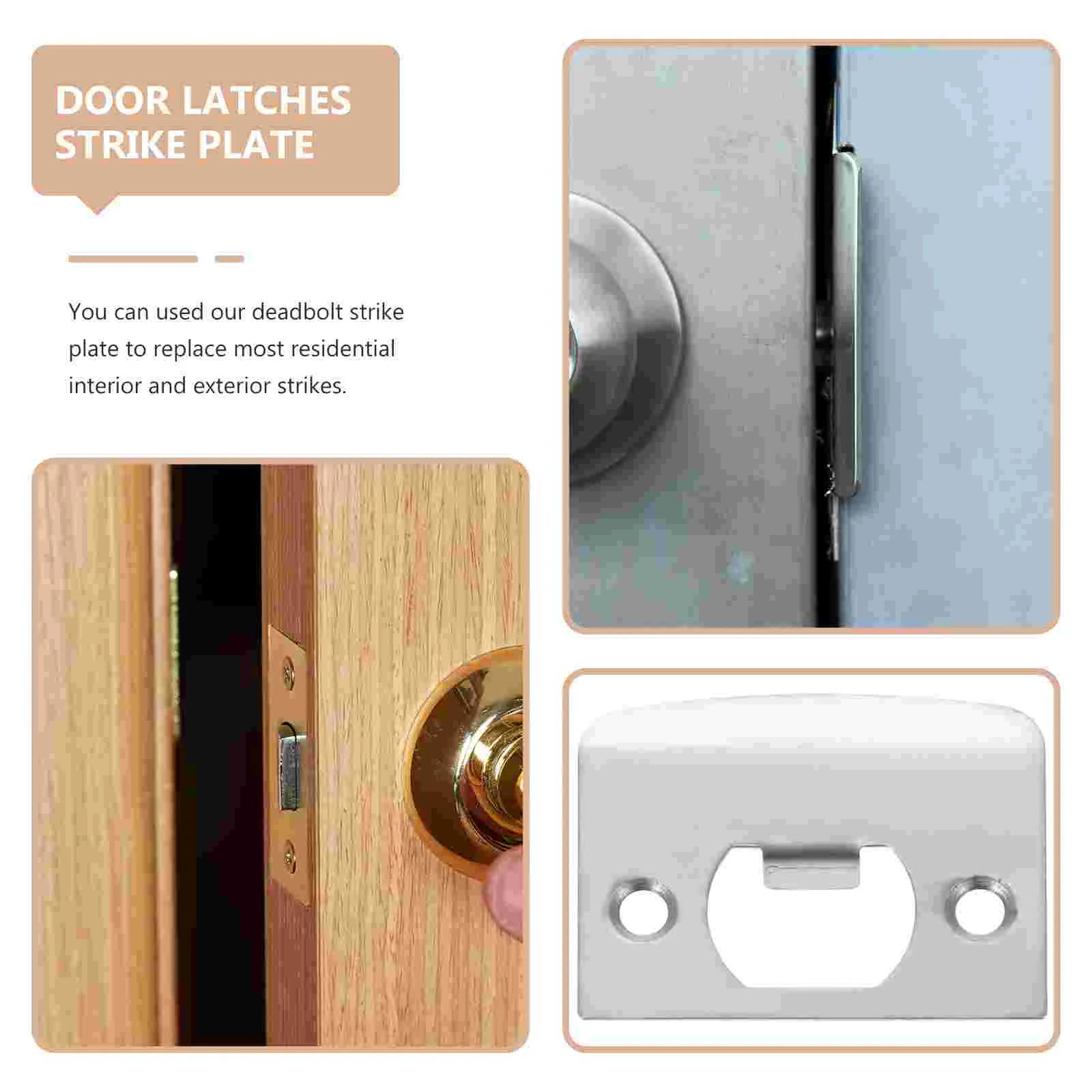 4 шт. пряжка с замком засов ударная пластина пластины из нержавеющей стали черная