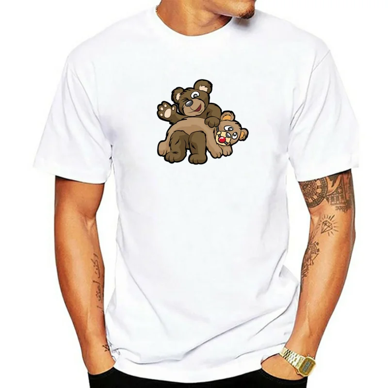 Футболка с коротким рукавом принтом и круглым вырезом