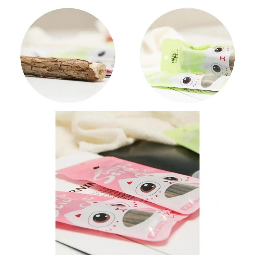 

Actinidia Polygama 1 Bag Good Pet Cat Molar Toothpaste Stick Easy to Use Cat Molar Stick No Odor for Household