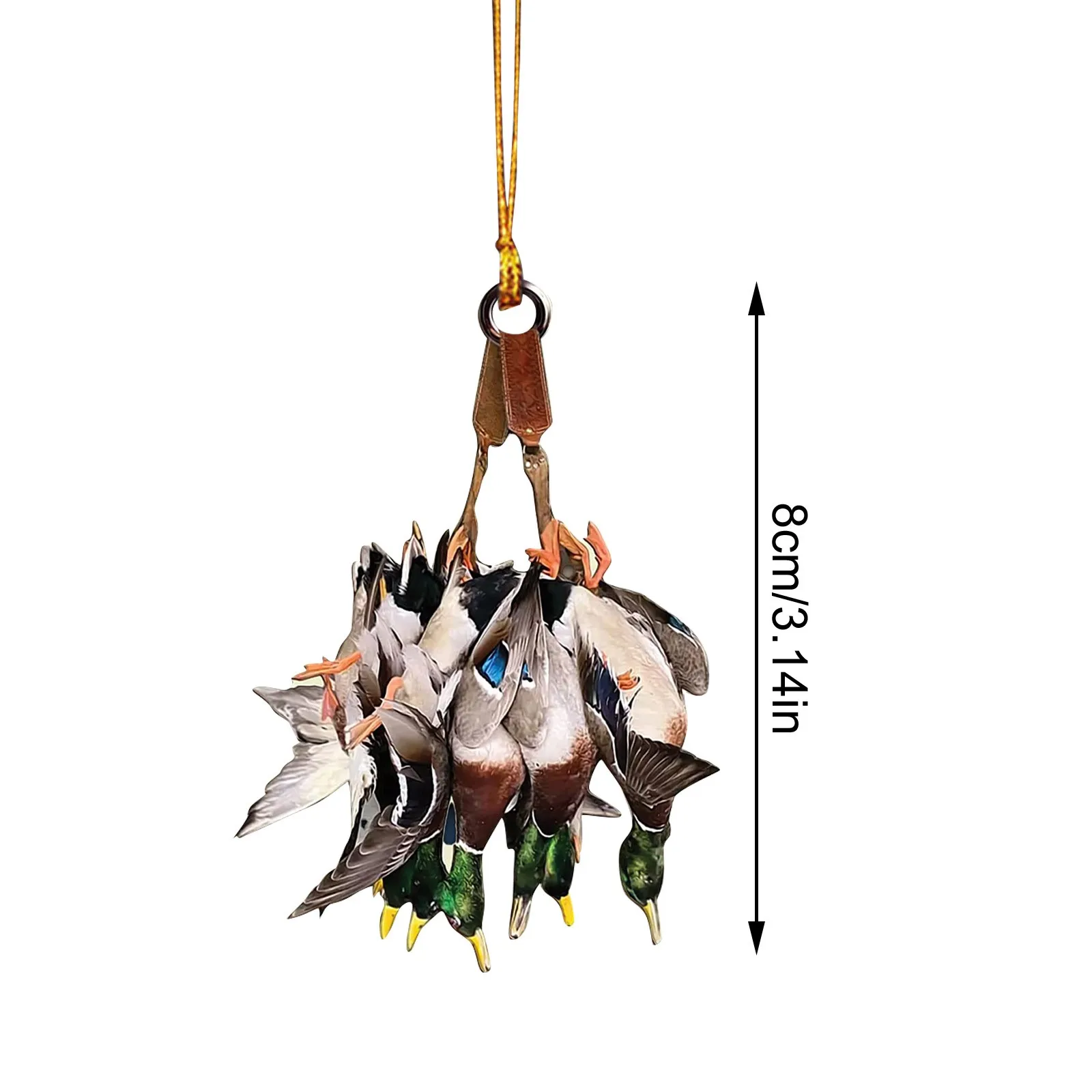 Рождественский орнамент дизайн утки уникальный плоский кряква подвеска в виде