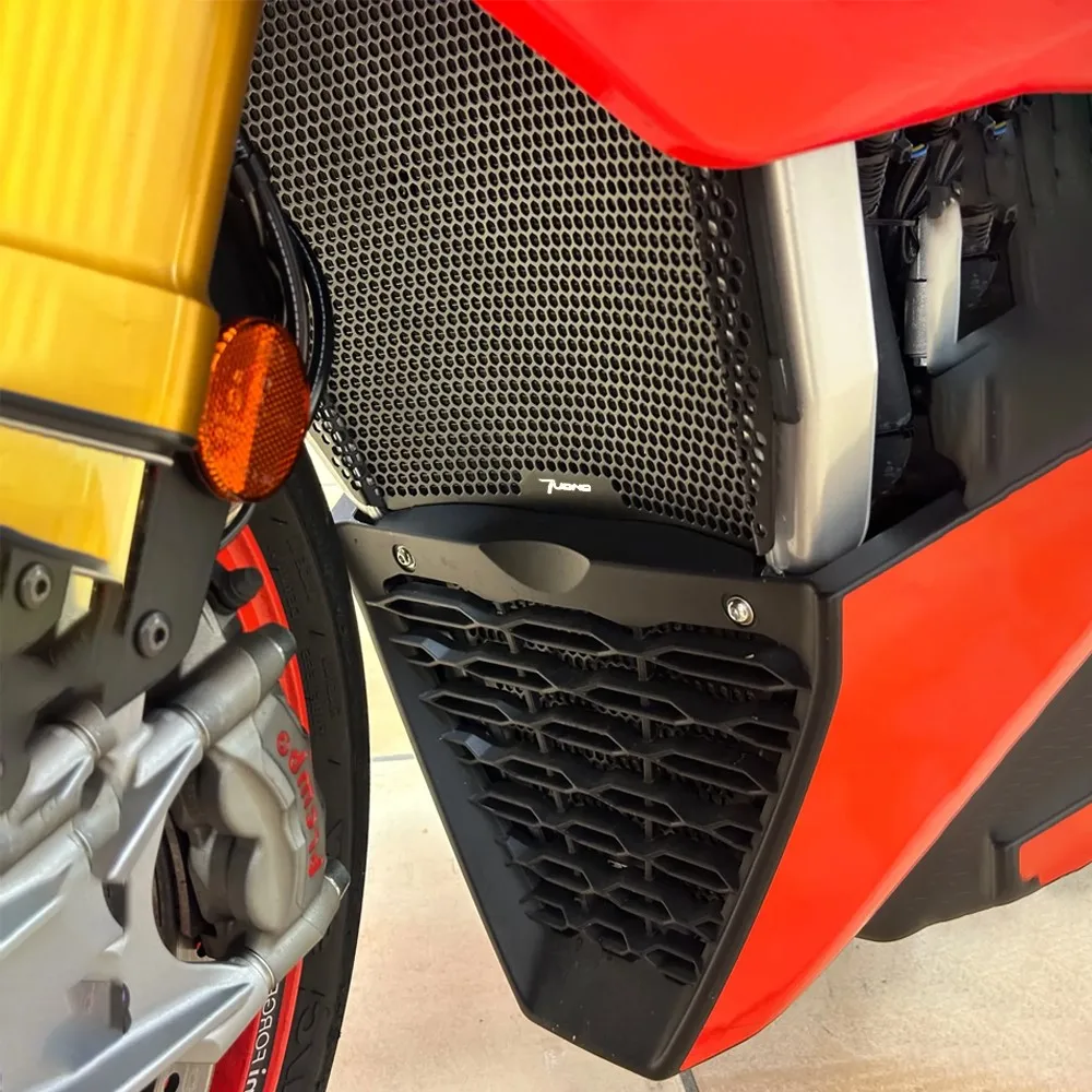 Фото Защита радиатора для Aprilia Tuono V4 1100 RR Factory RSV4 1100 Factory 2015-2025, решетка радиатора, защитная крышка №2