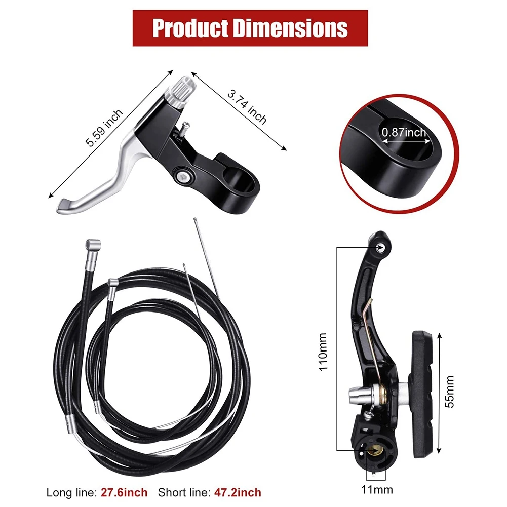 Полный комплект горного велосипеда велосипедный V-тормоз + фреза рычаг передний и