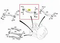 

M-767 for balance arm rear left top (CEKICI arm) W204 0714 W205 14 C218 cc207.