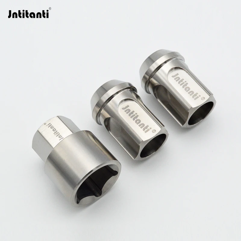 Jntitanti Gr.5 титановые противоугонные гайки для колес gr5 с титановым ключом M14*1 5*27/35/45