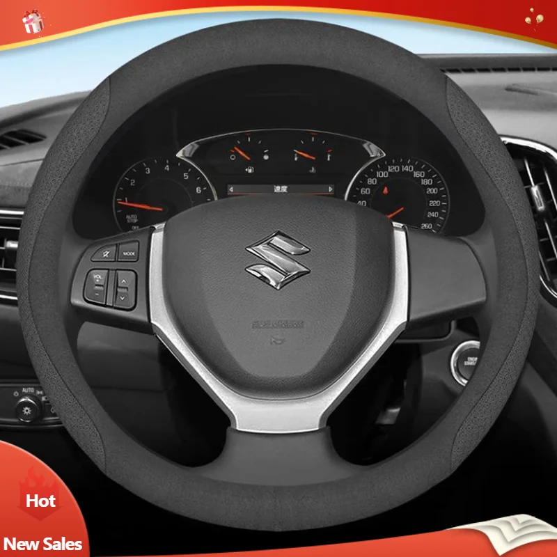 Кожаный чехол на руль автомобиля для Suzuki Celerio SX4 Jimny Grand Vitara Swift 2012 2013 2014 2015