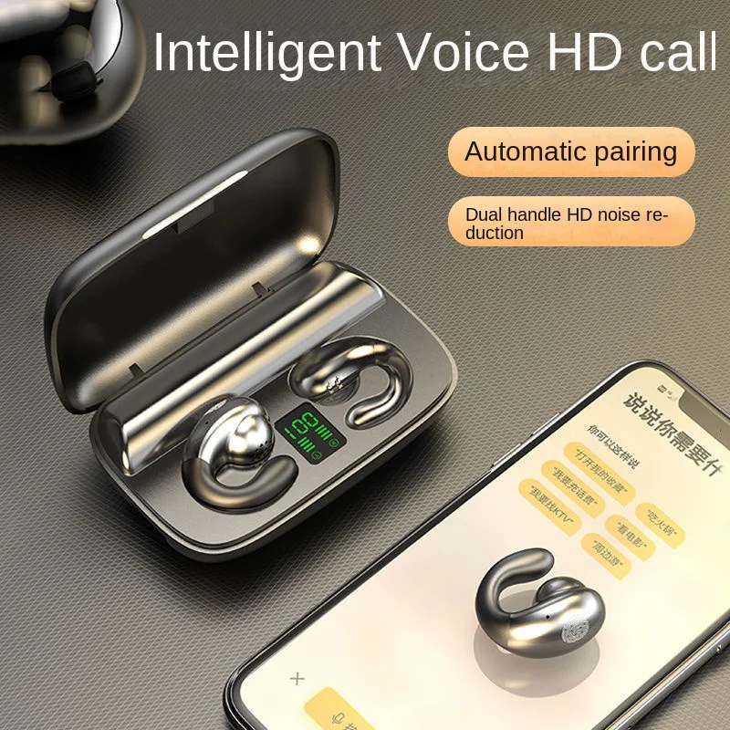 

Гарнитура носит проводимые наушники в течение длительного времени, Беспроводная Bluetooth-гарнитура для спорта, анти-трендовая Беспроводная ...