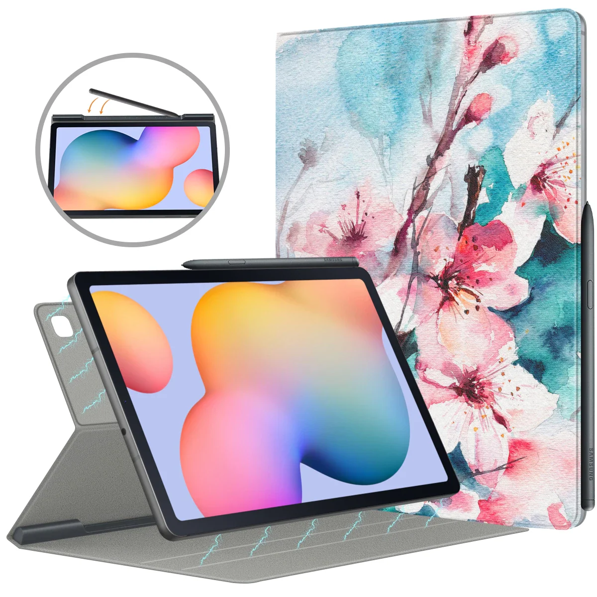 

New Tablets Case For New Samsung Galaxy Tab S6 Lite 10.4 Inch 2020 SM-P610/P615 Ultra Slim Lightweight Magnetic Stand Cover