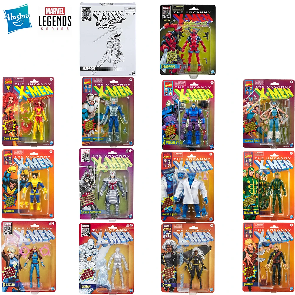 [In-Stock] Hasbro Marvel Legends Series X-Men Wolverine Beast Storm Deadpool Dark-Phoenix Apocalypse 6-Inch Action Figure Toys