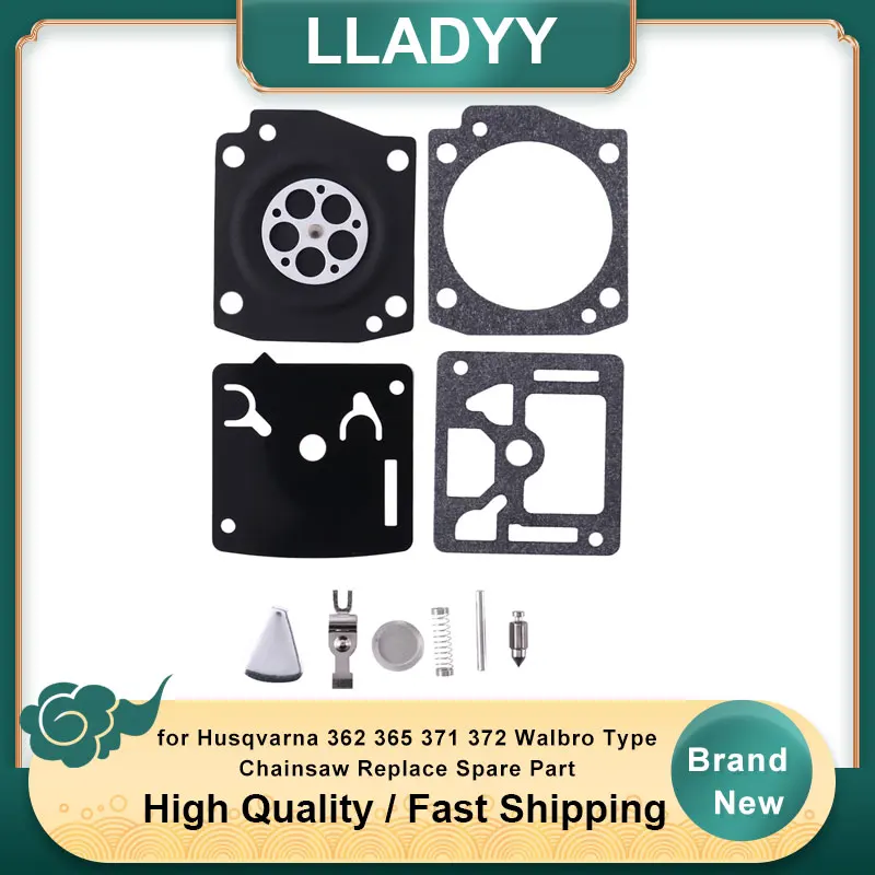 

Carburetor Repair Rebuild Diaphragm Kit for Husqvarna 362 365 371 372 Walbro Type Chainsaw Replace Spare Part