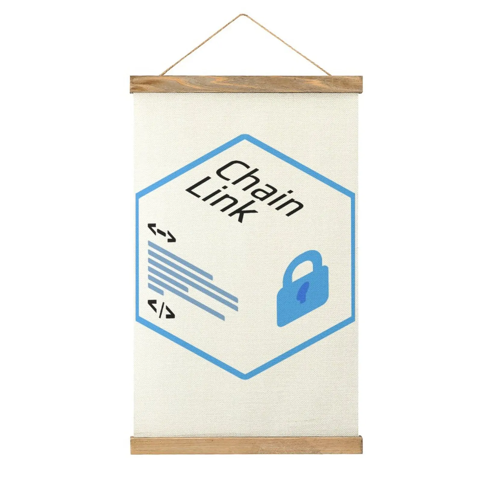 

Chainlink Cube Mural Restaurant Craft Decoration Canvas Hanging Picture Novelty Humor Graphic Style Hang Pictures