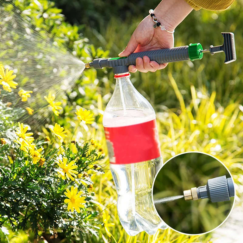 

Adjustable High Pressure Manual Sprayer Drink Bottle Spray Air Pump Head Nozzle Sprayers Watering & Irrigation Garden Supplies