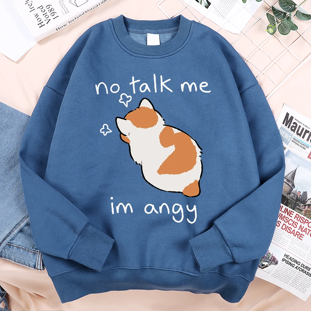 Мужская и женская толстовка с принтом Teekossc No Talk Me I Anay