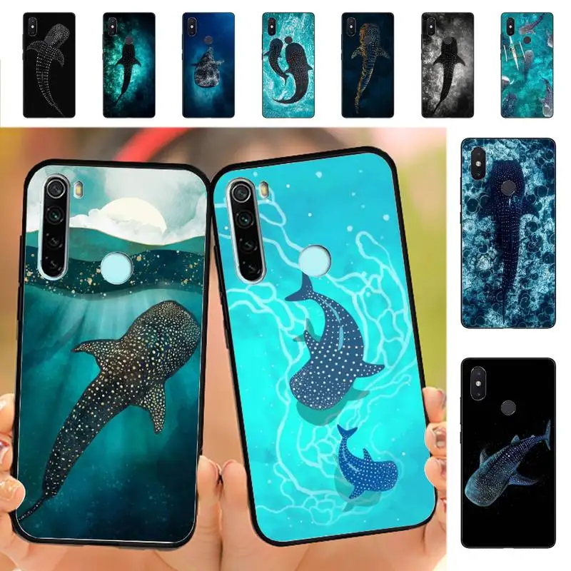 Ocean Whale Shark Swimming Phone Case for Redmi Note 8 7 9 4 6 pro max T X 5A 3 10 lite pro