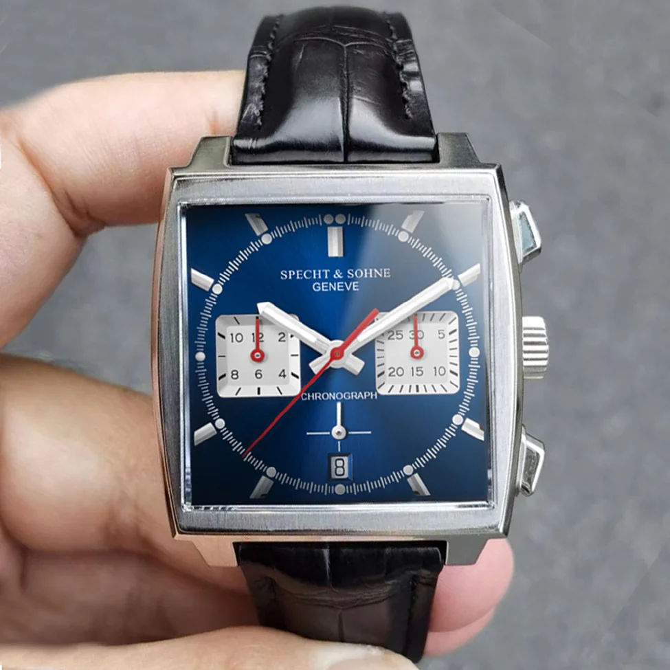 

Часы наручные мужские кварцевые с хронографом, Классические спортивные брендовые Роскошные светящиеся в стиле милитари, синие