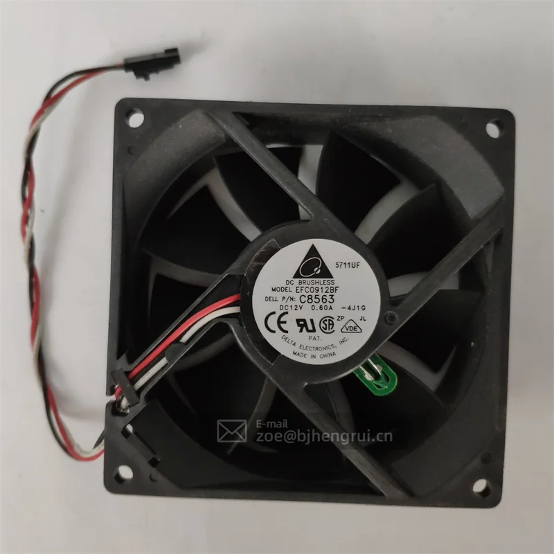 

Delta 9cm 12V DC 0.60A 9032 EFC0912BF 90x90x32mm Power Communication Motherboard Speed Control Axial Cooling Fan