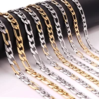 luxukisskids 6mm8mm10mm 18k gold plated steel wholesale making chain necklace for man high quality for stainless steel no fade