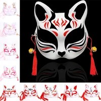 1pc party festival fox sakura mask half face cat mask masquerade sakura cosplay costume japanese