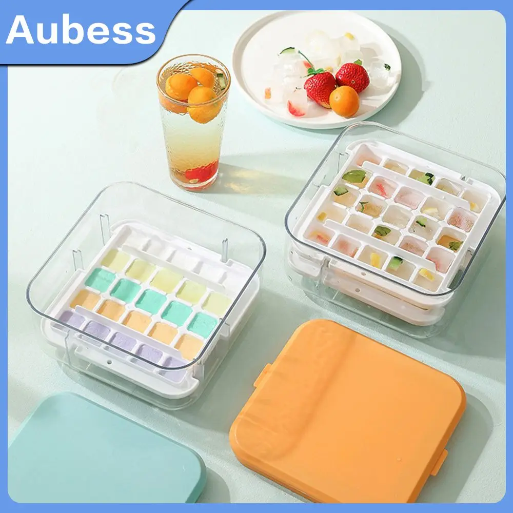 

Plastic Household Ice Box With Cover Design Quick Freezing Large Capacity Mold Clean Hygienic Refrigerator Quick-frozen