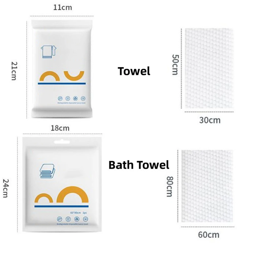 

2/5pcs Disposable Compressed Bath Towel Travel Reusable Cotton Towel Washing Hotel Outdoor Travel Disposable Towel