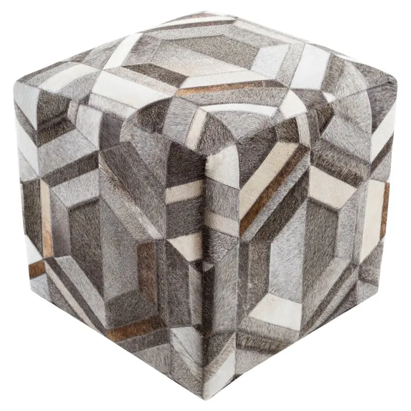 

Lycaon Cubic Leather Pouf