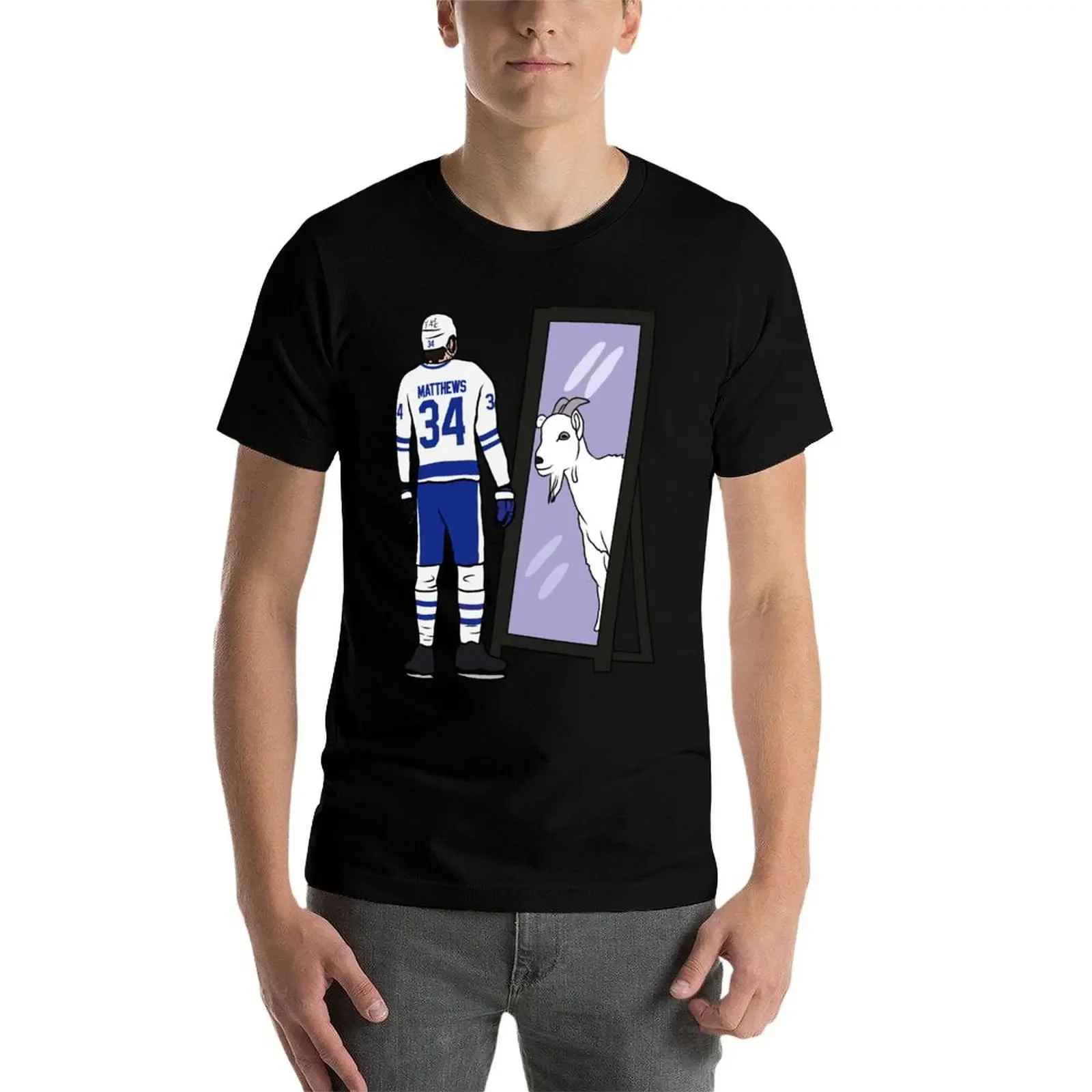 Auston Matthews Mirror GOAT Tri-blend футболка корейская мода винтажная одежда винтажные