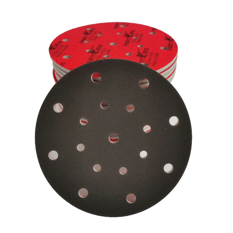 

6 Inch 17 Hole Sponge Circular Sandpaper For Polishing Tools 150mm Car Sanding Disc Dedicated To Grinding 400-2000 Grit Abrasive