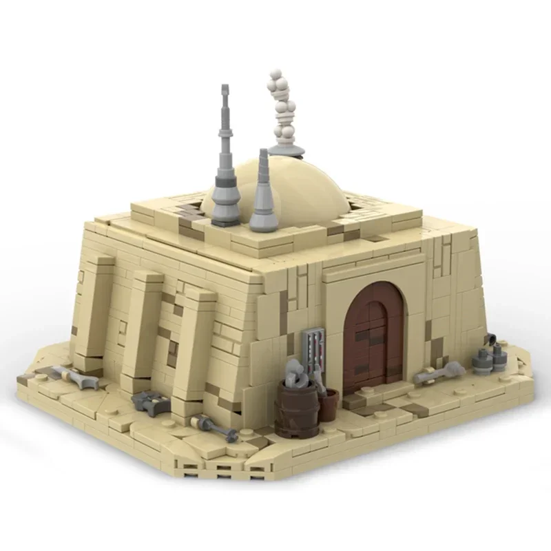 Moc Building Bricks модель известного звездного фильма хижина из Battlefront 2 технология