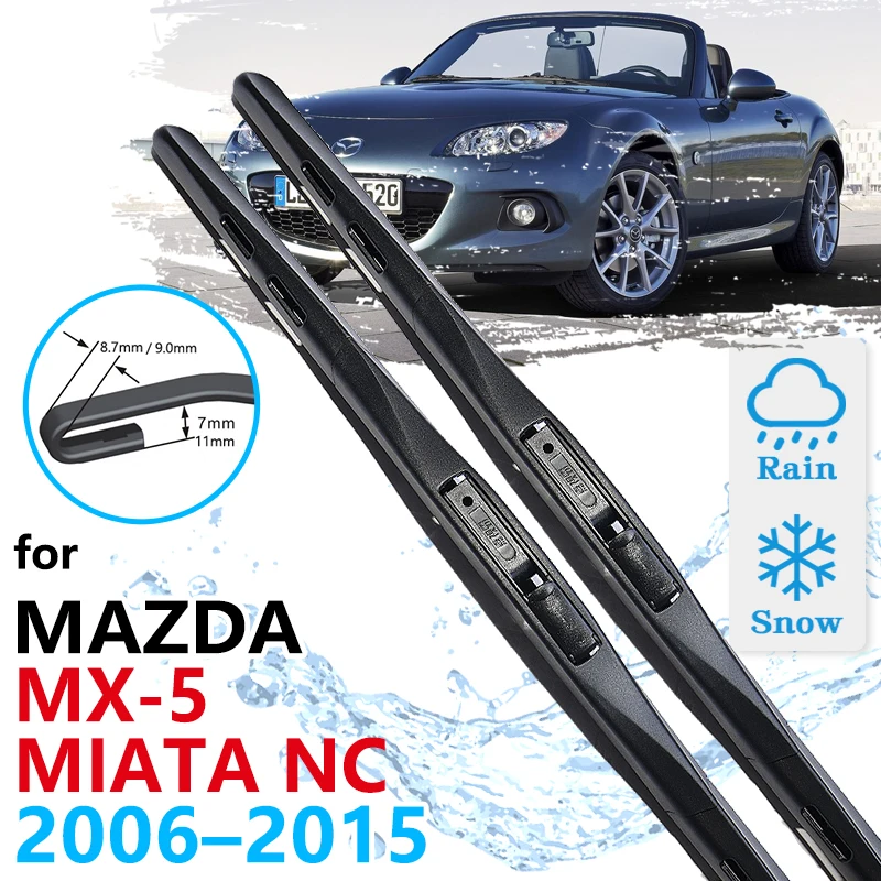 

for Mazda MX-5 MX5 Miata NC 2006~2015 Car Wiper Blades Front Windows Windscreen Windshield Car Accessories 2007 2008 2009 2010