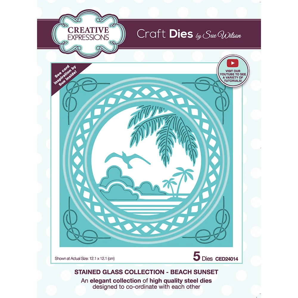 

2022 Diy Gift Card Scrapbook Photo Album Craft Embossing Decorate Molds Stained Glass Collection Beach Sunset Metal Cutting Dies