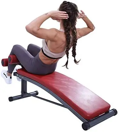

Form Gym-Quality Sit Up Bench with Reverse Crunch Handle - Solid Ab Workout Equipment for Your Home Gym. More Effective than an