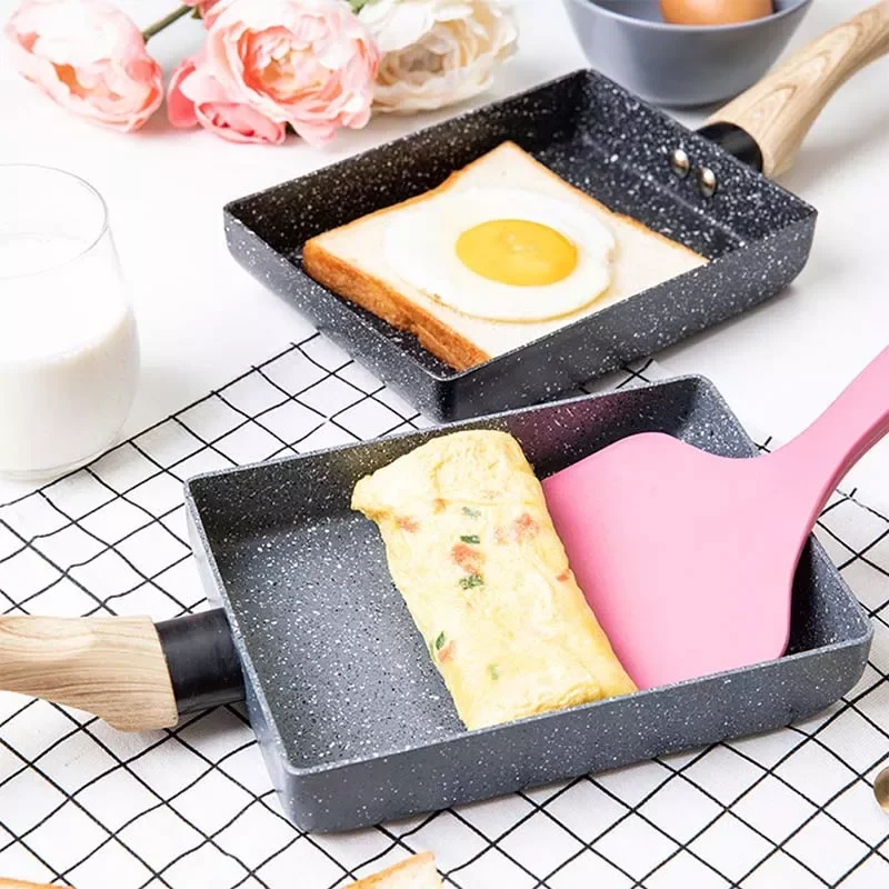 

Сковорода Tamagoyaki омлет черная антипригарная сковорода для яиц кухонный горшок для блинов используется только для газовой плиты кухонные пр...
