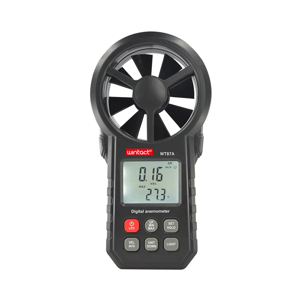 Цифровой анемометр wheal WT87A измерение скорости и температуры ветра 0 ~ 5860 футов/мин