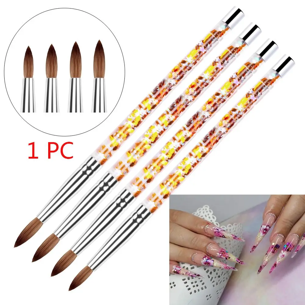 

Nail Polish Brush Manicure Tool Nail Painting Pen For Acrylic Powder Acrylic Nail Brush Nail Art Brush Pure Nylon Hair