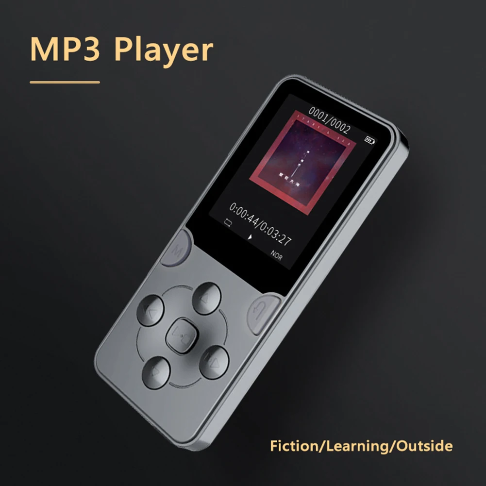 

1.8 Inch MP3 Player Support SD Card TFT Color Screen MP4 Player Walkman Protable Music Player HiFi Stereo w/ Speaker for Student