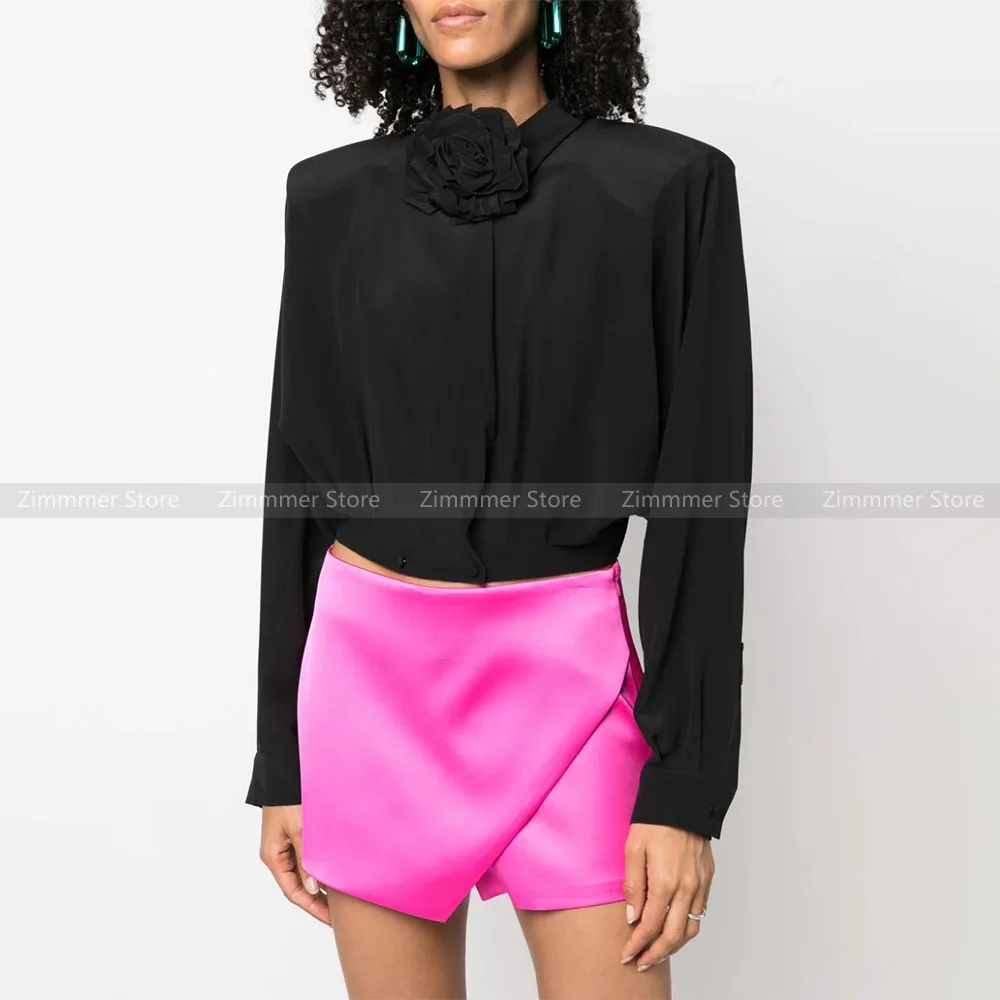 Женская винтажная короткая рубашка