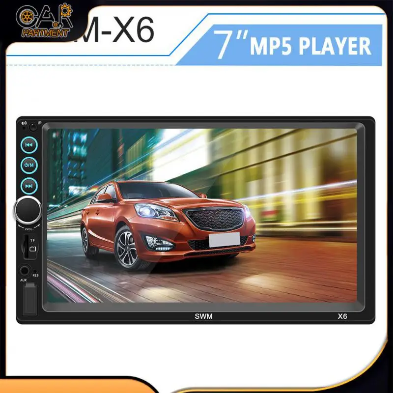 

Car MP4 MP5 Player 7 inch Double Dins Bluetooth Handsfree Stereo Car Multimedia MP5 Player 12V FM Radio