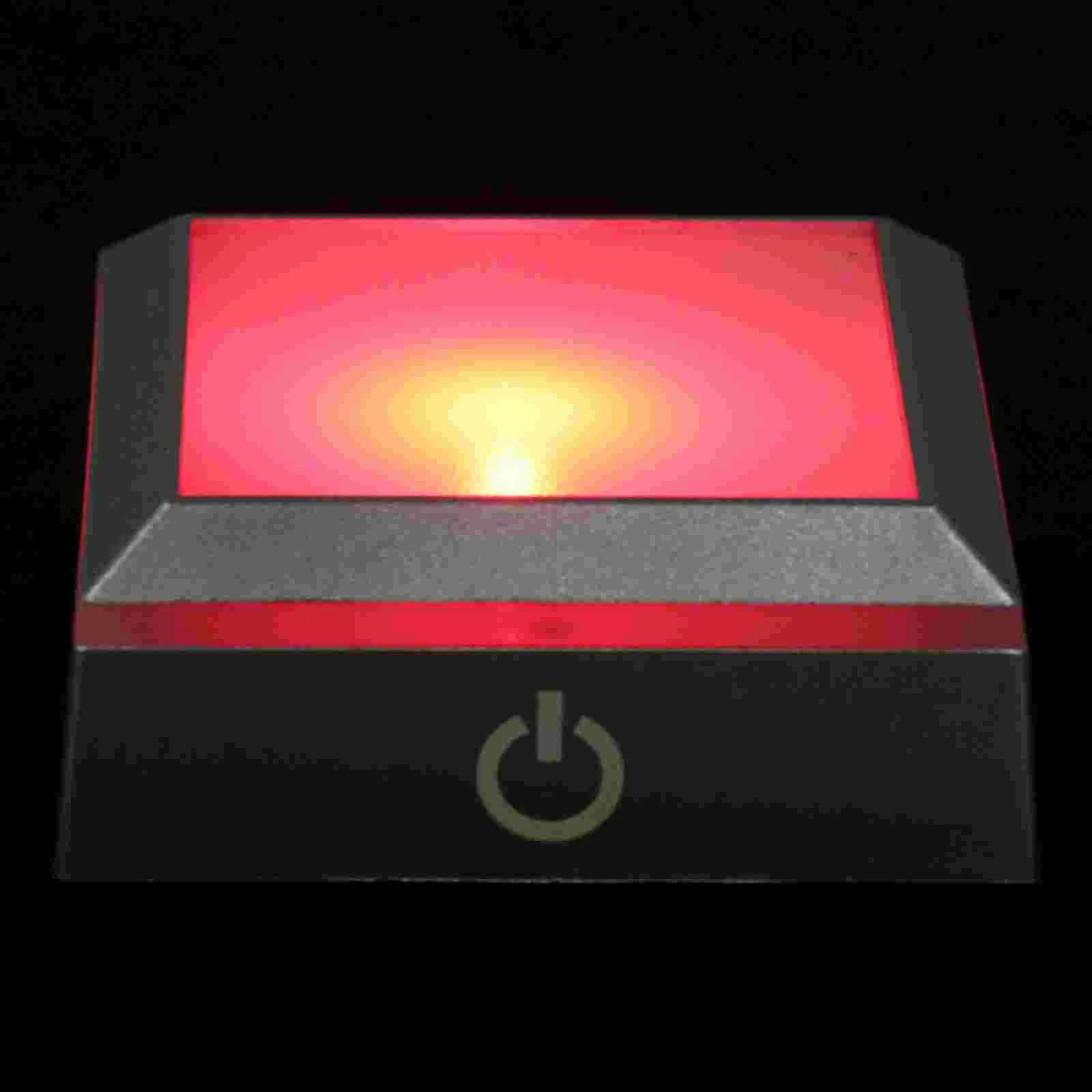 

Led Light Base Display Crystalstand Holder Lighted Acrylic Lampglass 3D Plate Usb