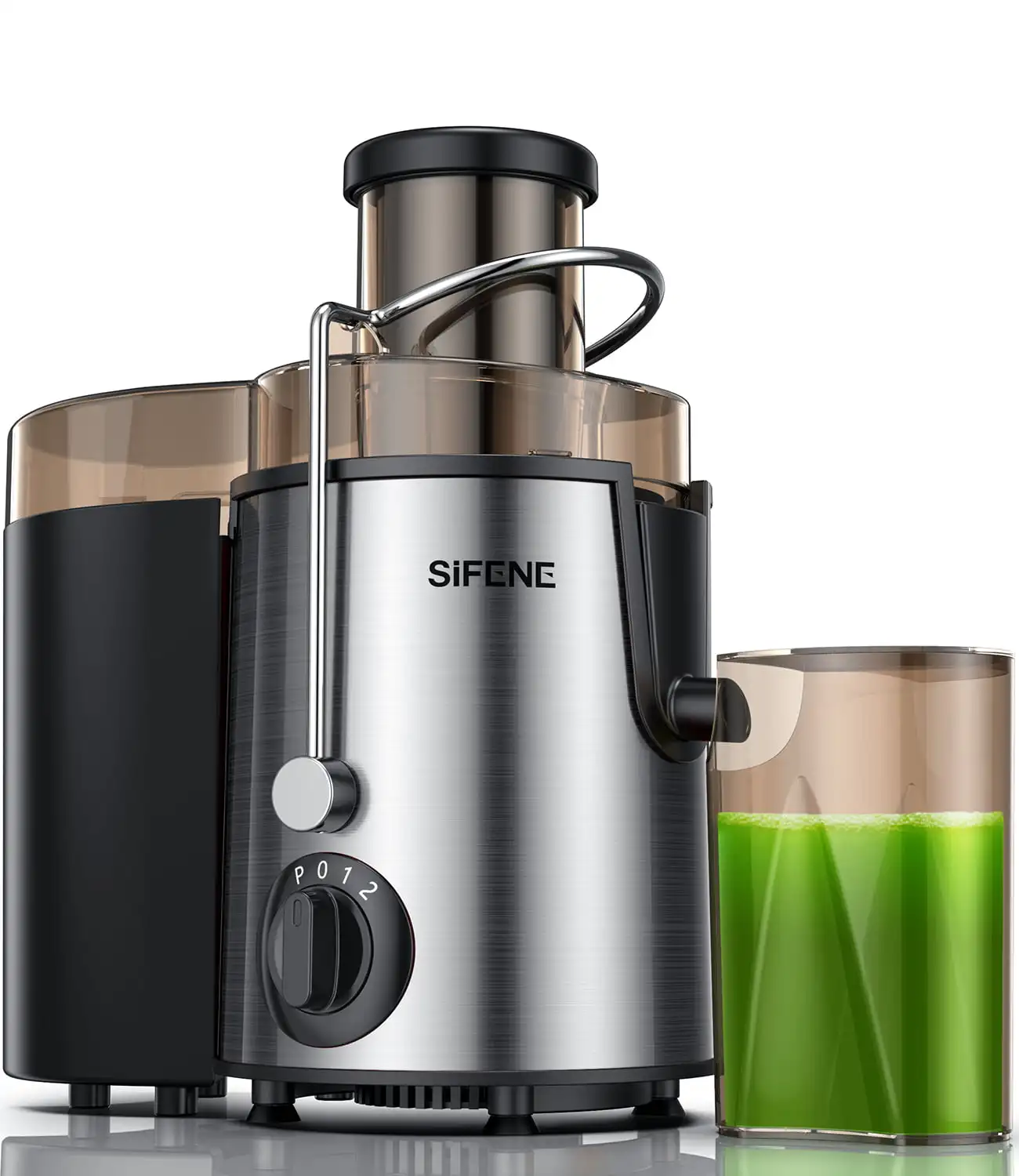 

Juicer Machine, 3" Wide Mouth 500W Centrifugal Juicer for Vegetable and Fruit, Juice Extractor Maker with 3-Speed Setting, Easy