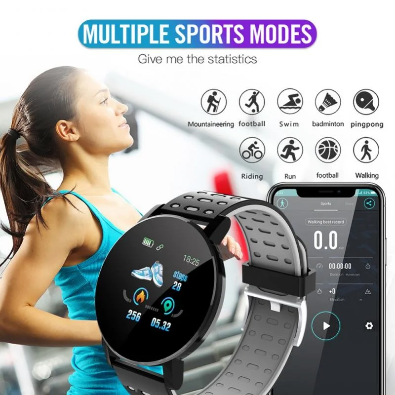 

Смарт-часы для мужчин и женщин, совместимые с Bluetooth, С Пульсометром