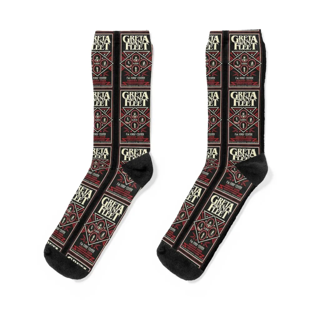 Фото Gretas_Rock_Fans_Vans_Outfits Подарок для мужчин и женщин, Подарок для фанатов, Рождественские носки, велосипедные носки в стиле хип-хоп для женщин и мужчин №1